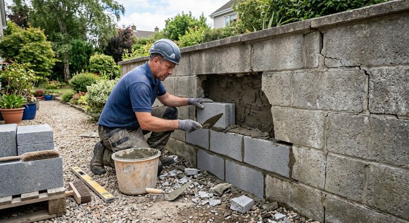 Block Wall Repair in Bullitt County, KY