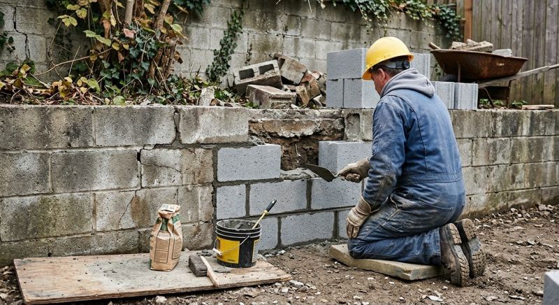 Block Wall Repair in Lebanon Junction, KY