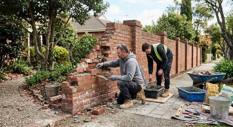Brick Fence Repair in Elizabethtown, KY