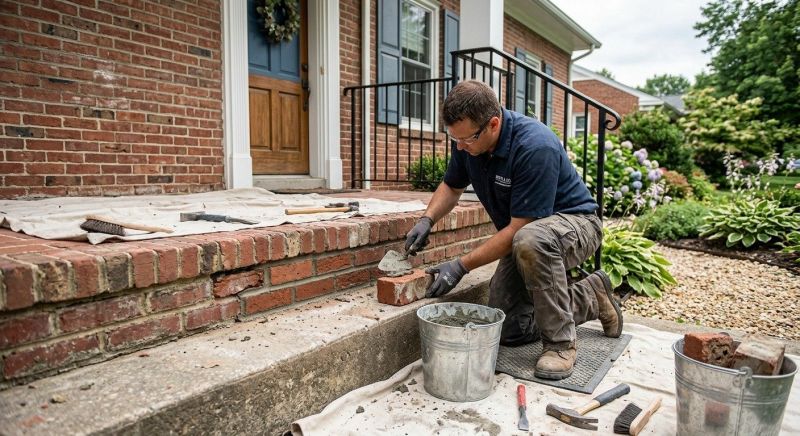 Brick Stairs Repair in Bullitt County, KY