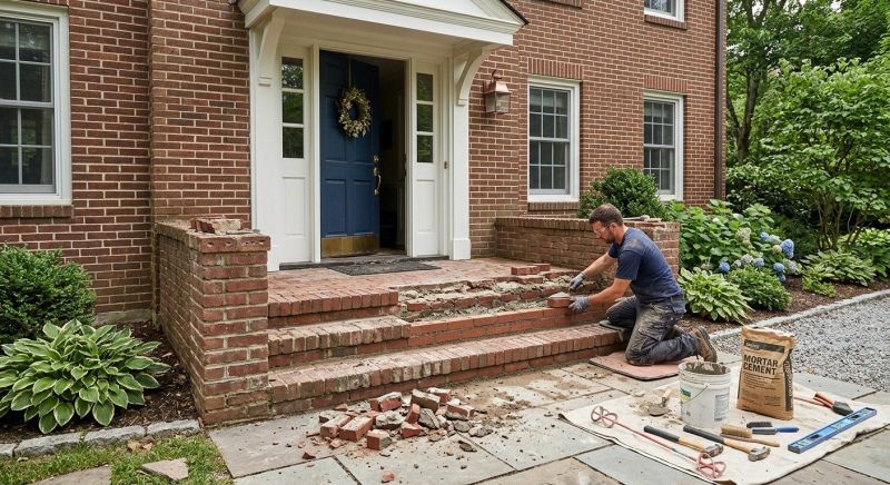 Brick Steps Repair in Elizabethtown, KY