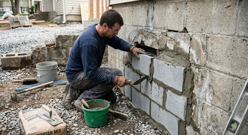 Concrete Block Repair in Bullitt County, KY