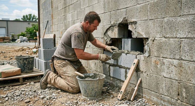 Concrete Block Repair in Elizabethtown, KY