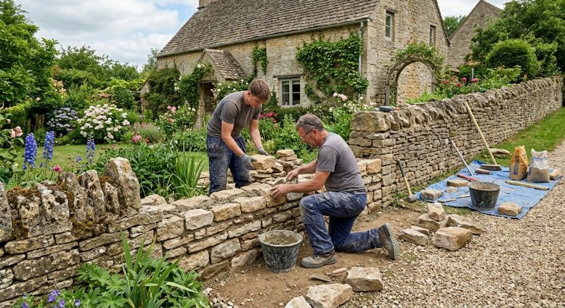 Stone Wall Repair in New Haven, KY