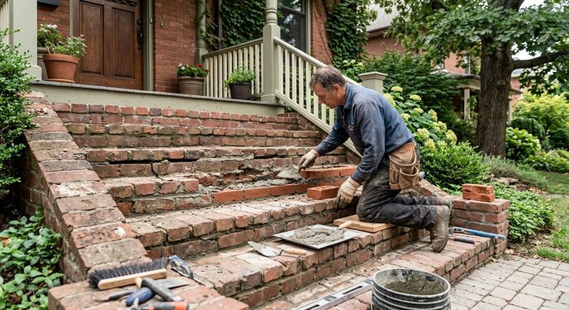 Brick Stairs Repair