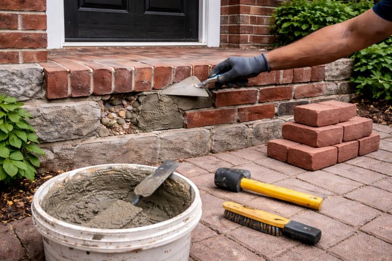 Brick Stoop Repair