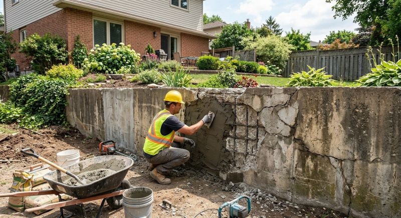 Retaining Wall Repair in Meade County, KY